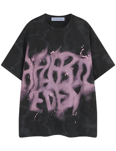 Image of Aelfric Eden Mens Graphic Tee Shirts Oversized Baggy Loose Cotton T-Shirt Streetwear Casual Summer Y2k Shirt