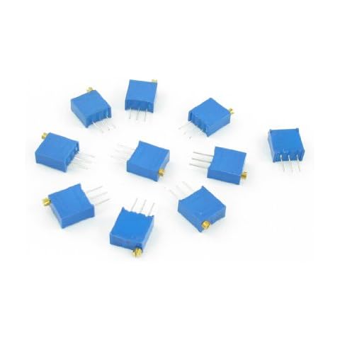 sourcing map 10 Stück 3296W-102 0,5W 1K Ohm Schneide Cermet-Potentiometer Verstellbar Resistoren DE de Cover