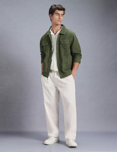 Image of INKD Men's Overdyed Cotton Denim Jacket - 100% Cotton | Double Flat Pocket | Regular Fit | Full Sleeve