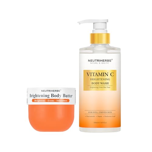 Gel douche éclat et beurre corporel Neutriherbs : votre rituel matin pour rayonner