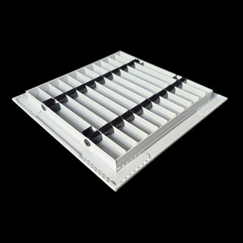 Image of Premium Central air Conditioning Grille- Linear Bar Grilles - Aluminium Powder Coated Grill, Ventilation Grill, Home Grill, ac Jali, Grill for Wall, Sidewall and Ceiling (6 inch * 6 inch)