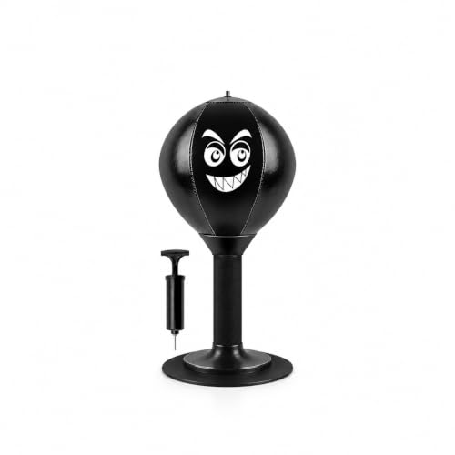 Punchingball Mesa Oficina con Ventosa Rage Bag Escritorio Bolsa de Boxeo Herramienta con Plumas para Chef Colegas Amigos Actividad en casa y en la Oficina