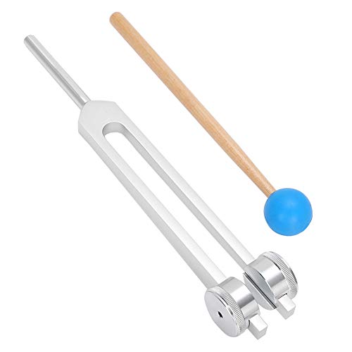 Brrnoo Aluminum Alloy Tuning Fork, 126.22Hz Sun Gear Tuning Fork Yoga Meditation Tuning Energy Fork with Hammer Vibration Sound Therapy Tool - Image 4