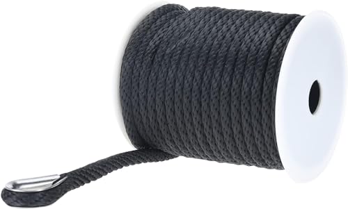 image for Amarine Made Anchor Rope, 1/2” X 100’ Braided Anchor Rope/Line, So