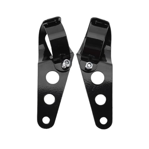 Fixation phare moto 28-43mm support de montage noir pour fourche Chopper et Cafe Racer