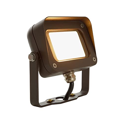Lumen Logic 12V 10W Bronze Integrated Led Flood Light (950 Lumens) With Yoke Mount #TOP7
