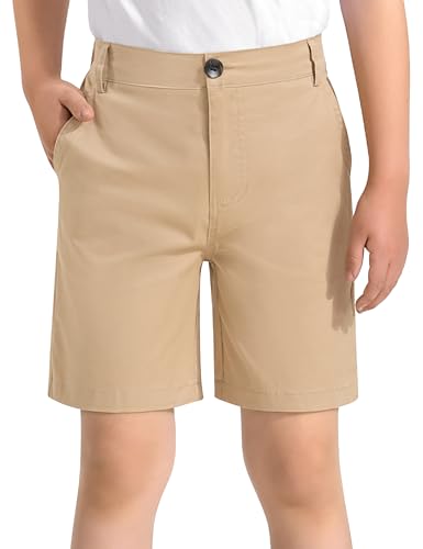 Image of KEREDA Boys Uniform Shorts Golf Dress Preppy School Shorts with Pockets
