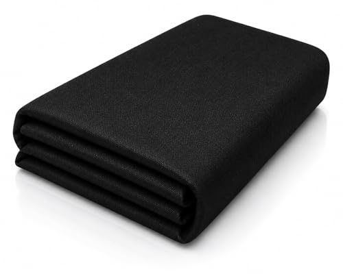 Image of Non-Woven Fabric 90 GSM | 63 Inch (160 cm) Width | 5 Meter Length | Multipurpose Fabric for Bag Making, Lining, Craft & Home Utility | Durable, Easy to Clean & Reusable | Black