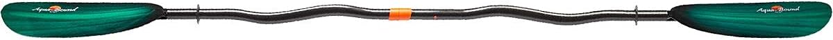 AQUA BOUND Tango Fiberglass Bent Shaft 2-Piece Kayak Paddle-GreenTide-230cm AQUA BOUND Tango Fiberglass Bent Shaft 2-Piece Kayak Paddle-GreenTide-230cm