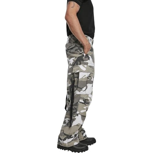 Individual WEAR Men's M65 Cotton Loose-Fit Vintage Washed Look Multi Pocket Casual Cargo Pants with Drawstring Legs2