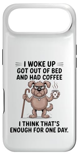 Dog I Woke Up Got Out Of Bed And Had Coffee �f�U�C�� �X�}�z�P�[�X iPhone Air �p