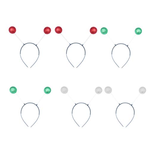 SOIMISS 6Pcs Antenne Martian Bandeau Boule de Mousse Ballon Alien Bandeau Tête Boppers Coiffure Coiffure Coiffure Hoop Accessoires pour Costumes D' anniversaire