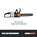 WORX WG350E.9 Nitro Profi Akku Kettensäge 20V – leistungsstarke Holzsäge – 10m/s – 30cm Schnittlänge – kompakt & sicher – automatische Schmierung – einfache Ketten-Verspannung – ohne Akku & Ladegerät