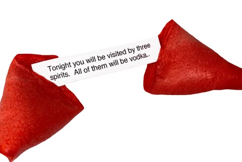 Miss Fortunes, Funny Fortune Cookies, The Boozy Dozen, Adult-Themed Cookies That Will Drive You To Drink (12 Cookies), Red #TOP1