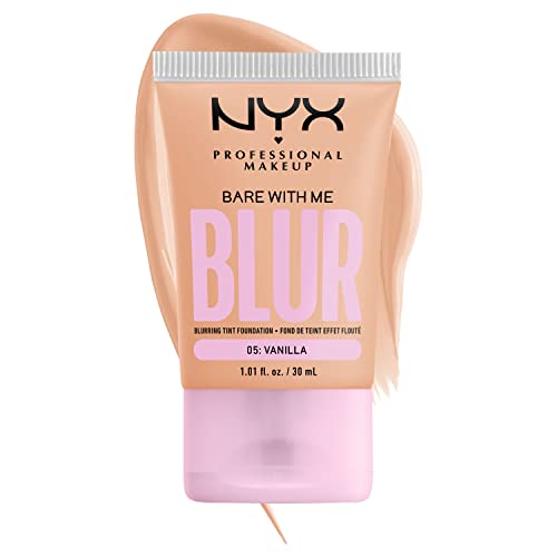 NYX Professional Makeup Bare With Me Blur Tint Matte Foundation - Vanilla (Vegan, Lightweight and Fade & Transfer-Resistant)