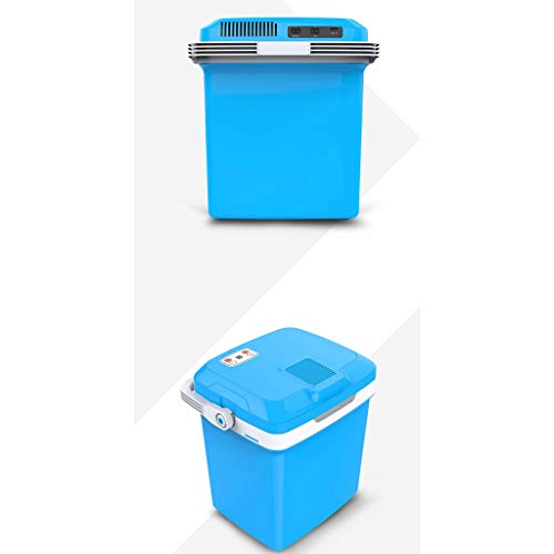 Mini réfrigérateur compact bleu au design ergonomique pour studio