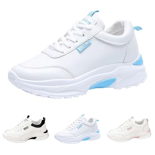 Baskets pour femme semelle épaisse chaussures de loisirs légères d'extérieur