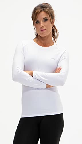 DEVOPS 3 Pack Women's Compression Shirt Dry Fit Long Sleeve Running Athletic T-Shirt Workout Tops4