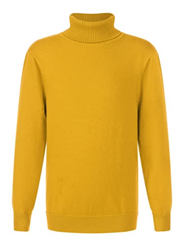 easyforever Kids Boys Girls Warm Ribbed Turtleneck Cable Knitted Sweater Long Sleeve Shirt Pullover Sweater Blouse