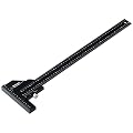 Woodraphic Signature Professional Dual Function Scriber Gauge for Measuring and Marking - All in One Aluminum Steel Framing Tool for Professional Carpentry Use - 14 inch(New) Imperial