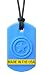 ARK's Super Star Sensory Chew Necklace, Made in The USA (Very Firm, Blue)