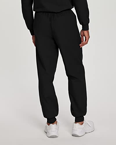Landau Scrub Zone Unisex Relaxed Fit No-Pocket Jogger Scrub Pants Lb404 Black #TOP2