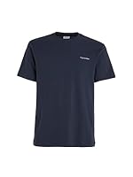 Calvin Klein Men's Micro Logo T-Shirt, Navy, XX-Large - Everyday Wear, Versatile Style