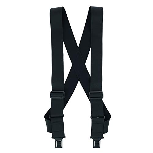 Perry Suspenders Men's Big and Tall Ultra Soft Undergarment Trucker Suspenders,Black,Ps-ug200tall-blk-tall