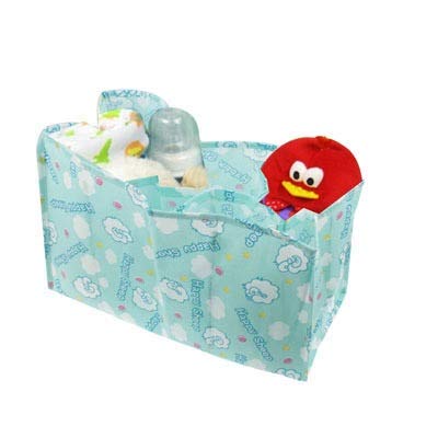QGT BAGS Happy Sheep Design Non-Woven Fabric Mommy Diaper Bag with 6 Compartments(Pink) (Color : Baby Blue)