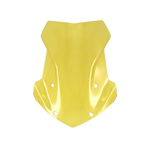 Pare-brise moto BMW R1250GS reduire turbulences avec deflecteur pare-vent jaune