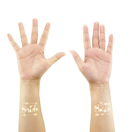SSKHE Lot de 16 autocollants pour enterrement de vie de jeune fille (doré) Cover