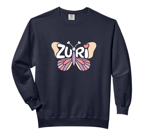 Zuri Butterfly - Personalized Cute Name Word Art Comfort Colors