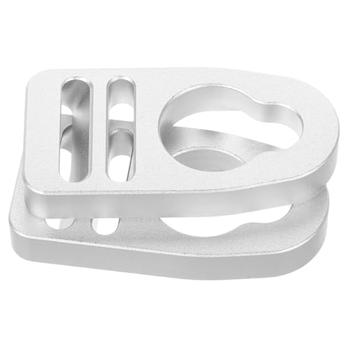 Clips de aluminio para correa de asiento de kayak juego de 2 piezas repuesto gris plata