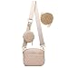 Produktbild HAWILL Kleine Handy Umhängetasche Damen Handytasche zum Umhängen mit Breiter Gurt Leder Schultertasche mit Münze Geldbörse Linge Crossbody Tasche für iPhone 14/14 Pro Max/13/12/11/XR (Khaki)