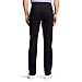 IZOD Mens Performance Stretch Straight Fit Flat Front Chino Casual Pants, Black, 36W X 29L US
