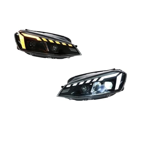 Conjuntos de faros delanteros Volkswagen Golf 2013-2017 con intermitentes 2