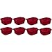Sterilite Convenient Extra Large Multi-Functional Home 12-Quart Standard Sink Dish Washing Storage Pan, Red (8 Pack)