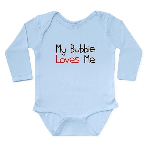 CafePress My Bubbie Loves Me Long Sleeve Infant Bodysuit Cute Long Sleeve Infant Baby Bodysuit Romper