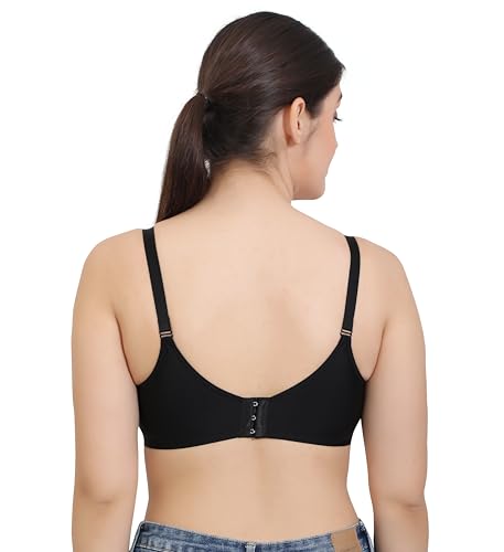 Image of GLAMORAS Nylon Blend Full Coverage Minimizer Everyday Bra for Women | Seamless, Wirefree, Padded Everyday Bra with Soft Cups | Size: 34-42, B Cup