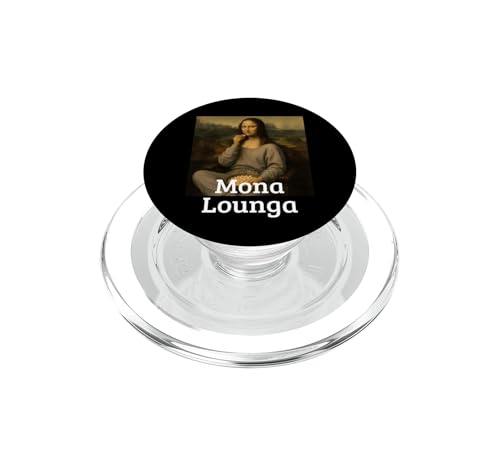 PopSockets PopGrip pour MagSafe support téléphone design Mona Lisa paresseuse