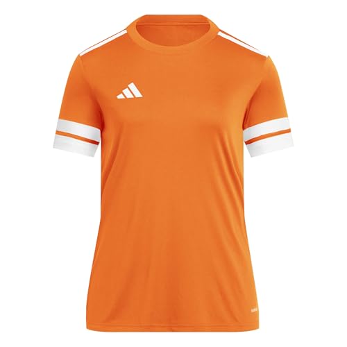adidas Femme Squadra25 Jersey Short Sleeve Shirt, Team Orange/White, L