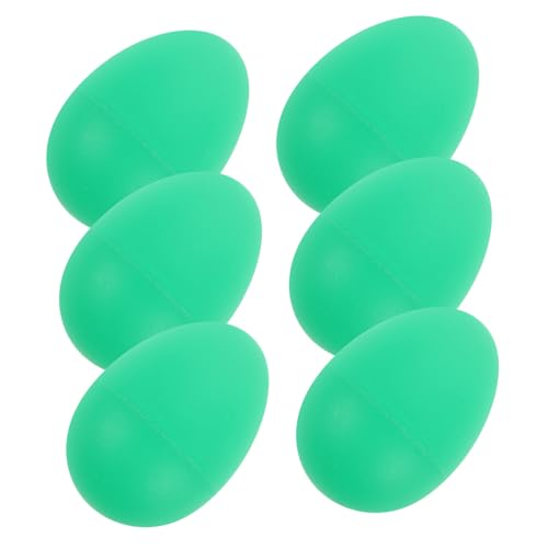 MINAOLULUS 6個プラスチック製ミュージカルエッグ 子供用打楽器 オルフ楽器風 砂の卵型シェイカー 幼児教育 音楽おもちゃ 就学前 学習リズム 保育園 家用音楽活動