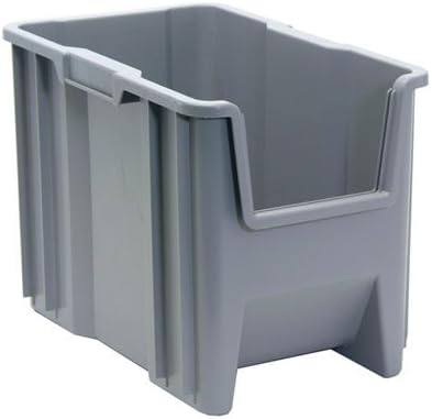 17-1/2"L x 10-7/8"W x 12-1/2"H Gray Quantum Giant Stack Container (1 Container)