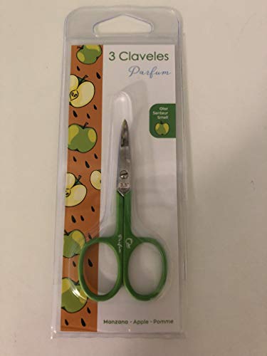 3 Claveles, Tijeras para uñas (Curva, 3.5) - 1 unidad, Cranberry
