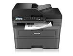 Brother MFC-L2827DW - Stampante laser multifunzione 4 in 1, 32 ppm, stampa fronte/retro, display LCD a 2 righe, Fast Ethernet, Wi-Fi 5 GHz e USB 2.0