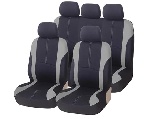 Housse de siège de voiture en cuir gris complet pour Toyota Camry et Yaris