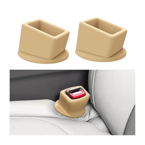 Image of Bittwee Seat Belt Buckle Holder Car Seatbelt Fixer, Khaki