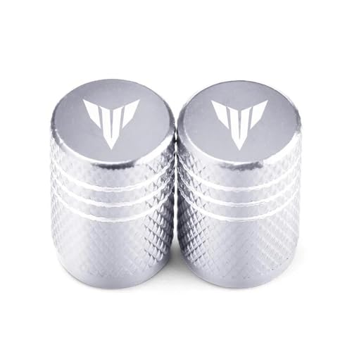 Bouchons de valve en métal pour Yamaha MT-07 et MT-09 finition argentée