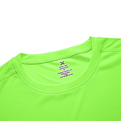 Mens Quick Dry Fit Mositure Wicking Athletic Performance T Shirt -Crewneck Outdoor Activewear Tops4
