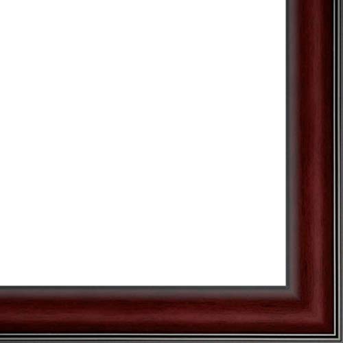 Picture Frame Moulding (Wood) 18ft Bundle - Traditional Mahogany Finish - 1.625" Width - 5/8" Rabbet Depth